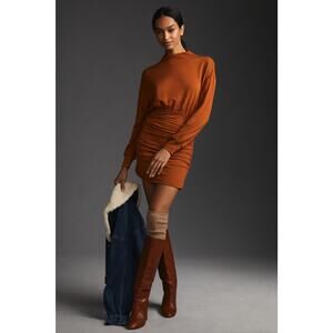 Anthropologie Daily Practice Ruched Cozy Dress - New Size Small